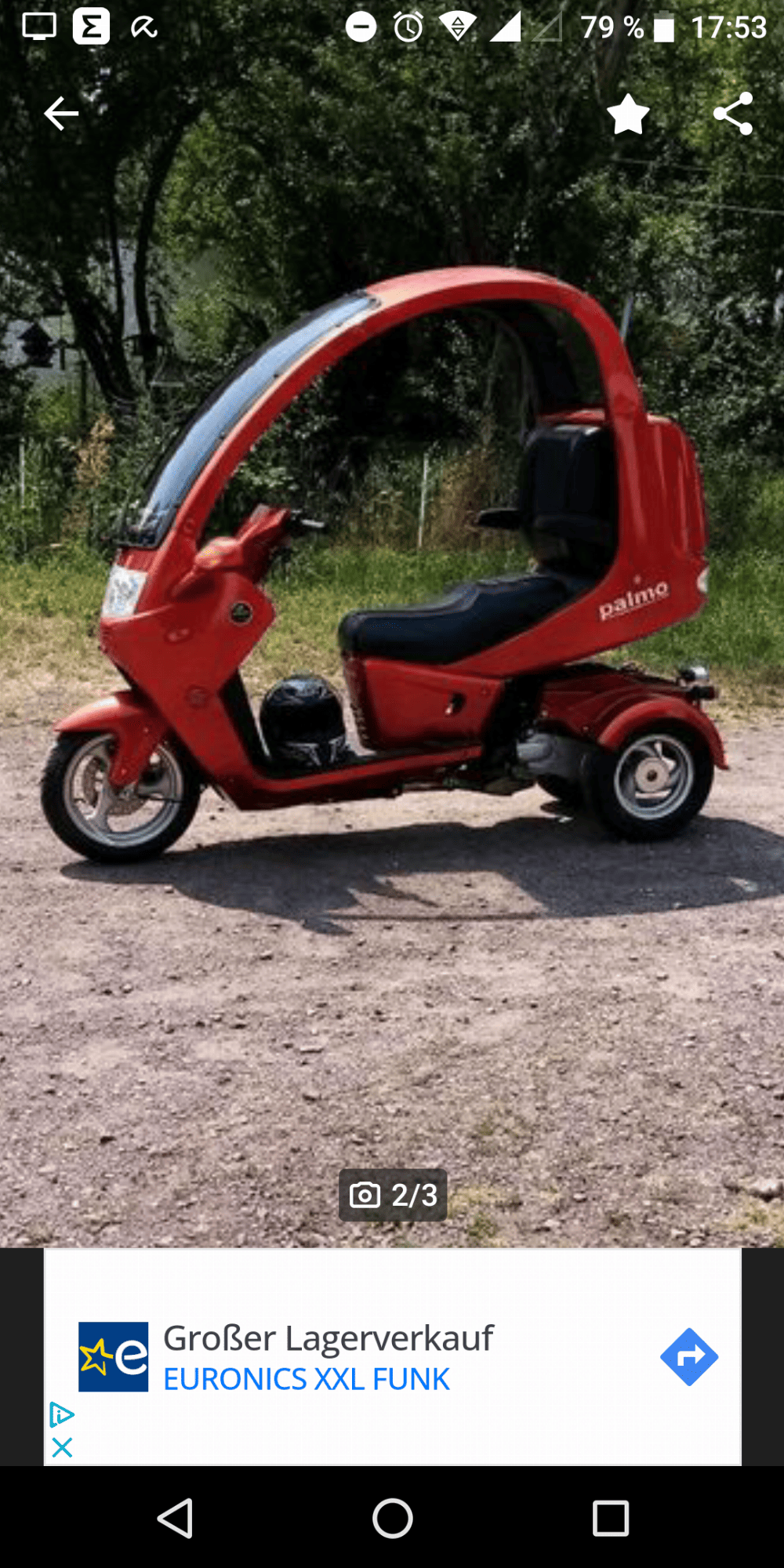 Motorrad verkaufen Piaggio Palmo Kabinenroller  Ankauf